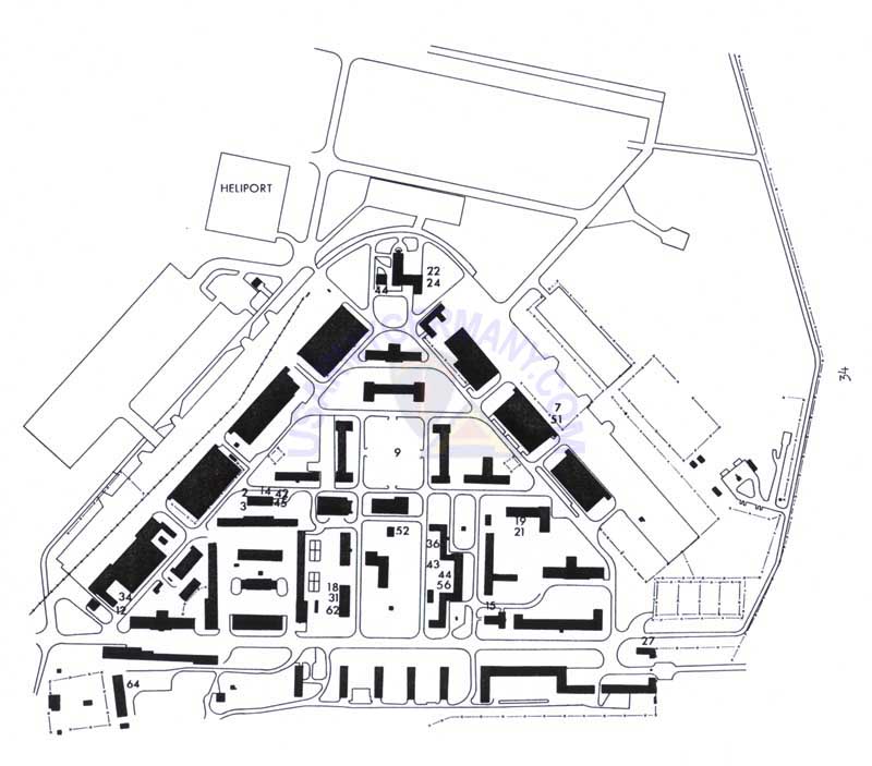 USAREUR Installation Maps Fliegerhorst Late 1970s